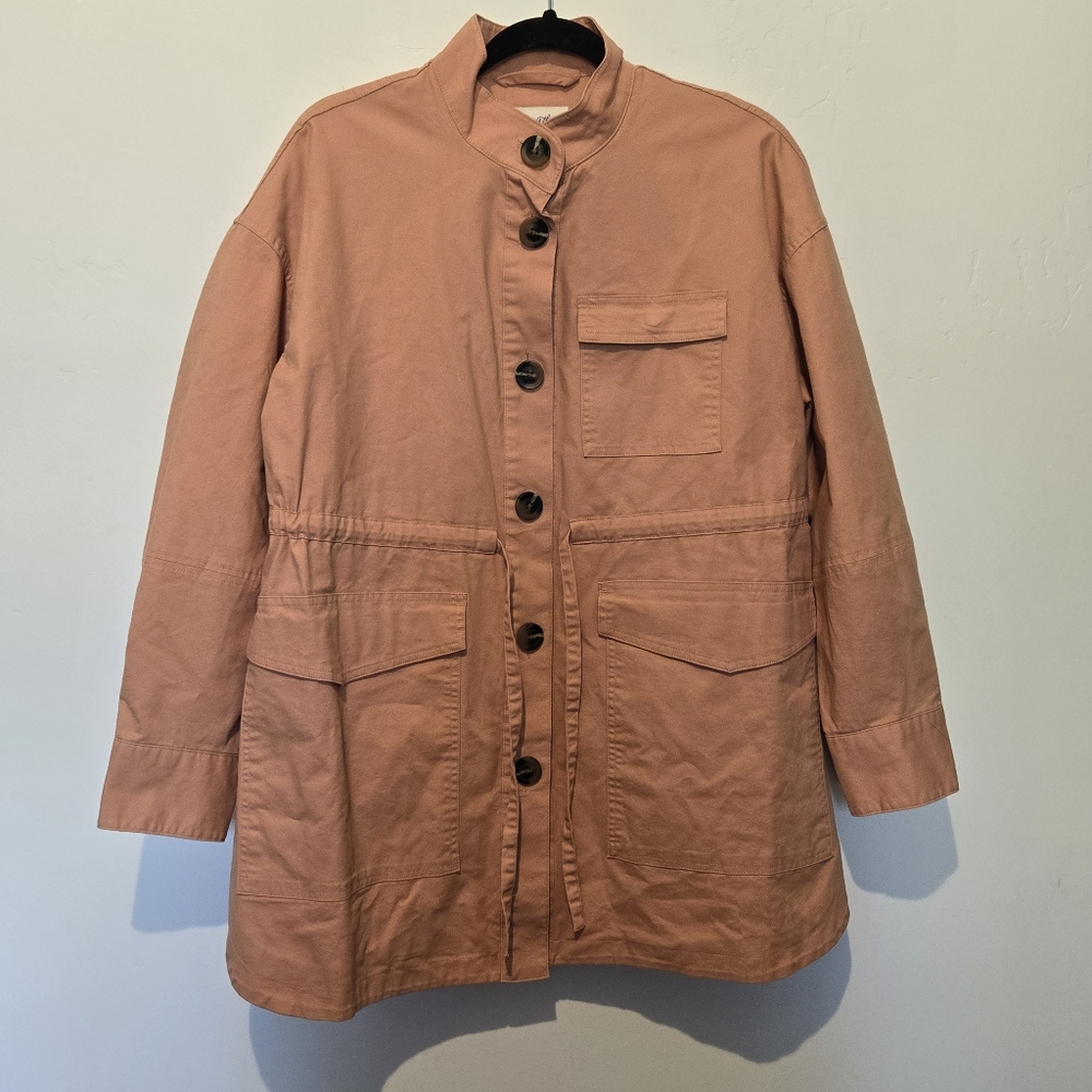 NEW Universal Thread Orange Utility Jacket Womens Size Large - Picture 2 of 8